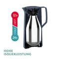 Miniatyrbild 3 av 6: emsa vakuumkanna MOTIVA, 1,0 liter, vinröd i nordisk design, ergonomiskt skruvlock, - 1 st (3110600635)