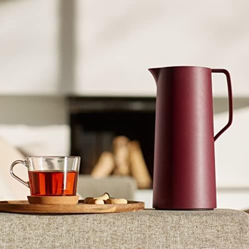emsa vakuumkanna MOTIVA, 1,0 liter, vinröd i nordisk design, ergonomiskt skruvlock, - 1 st (3110600635)