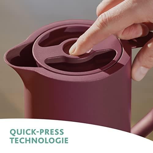emsa vakuumkanna MOTIVA, 1,0 liter, vinröd i nordisk design, ergonomiskt skruvlock, - 1 st (3110600635)