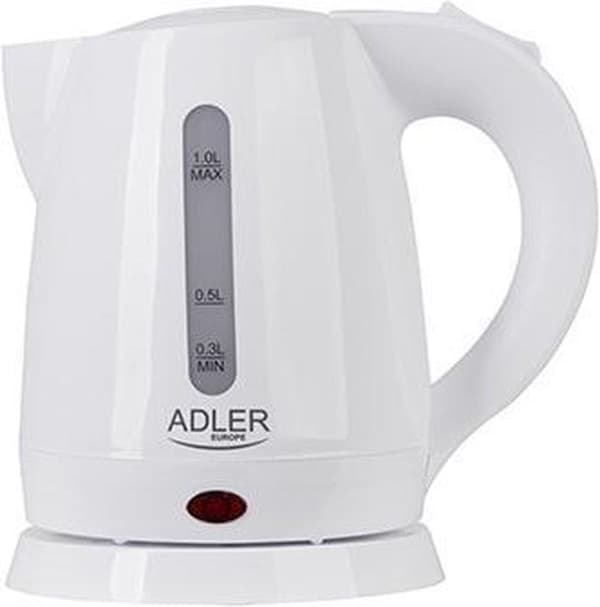 Adler AD 1272 - Kedel - 1 liter - Hasselnød, Hvid - 1600 W