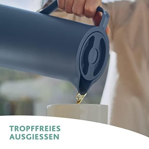 emsa vakuumkande MOTIVA, 1,0 liter, nordblå i nordisk design, ergonomisk skruelåg, - 1 stk (3110600636)