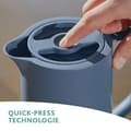 Miniatyrbillede 2 af 6: emsa vakuumkande MOTIVA, 1,0 liter, nordblå i nordisk design, ergonomisk skruelåg, - 1 stk (3110600636)
