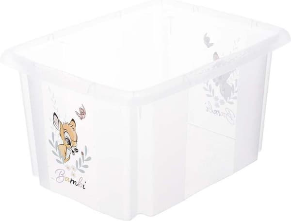 keeper förvaringslåda karolina "Bambi", 15 liters roterande/stapellåda med lock, tillverkad av PP, naturligt-transparent, - 1 st (1223600126600)