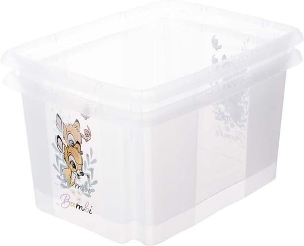 keeper förvaringslåda karolina "Bambi", 15 liters roterande/stapellåda med lock, tillverkad av PP, naturligt-transparent, - 1 st (1223600126600)