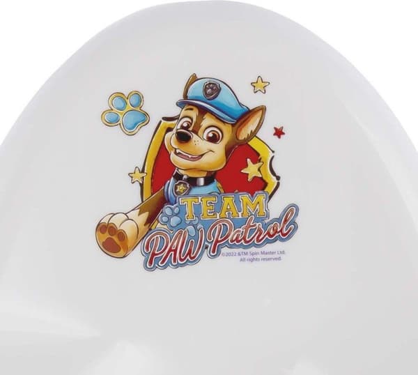 keeeper kids baby potte "adam paw patrol", hvid/blå med print, med gummifødder, materiale: PP, - 1 stk (1867010029300)
