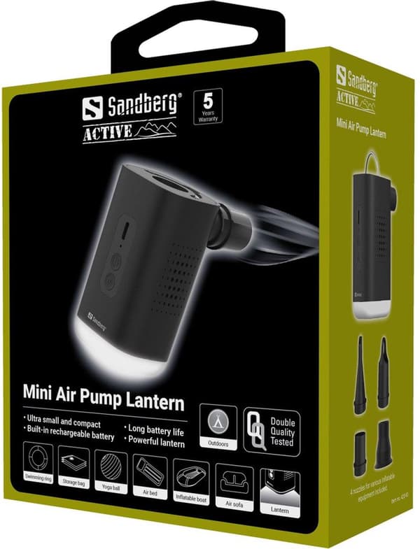 Sandberg Mini Air Pump Lantern Electric Air Pump 0,04 bar 200 l/min (420-93)