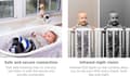 Pikkukuva 4 / 8: Motorola VM481 Baby Video Monitor 300m FHSS valkoinen (505537471008)