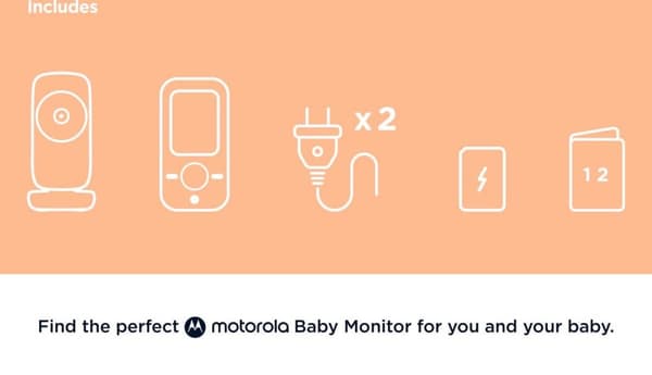 Motorola VM481 Baby Video Monitor 300m FHSS valkoinen (505537471008)