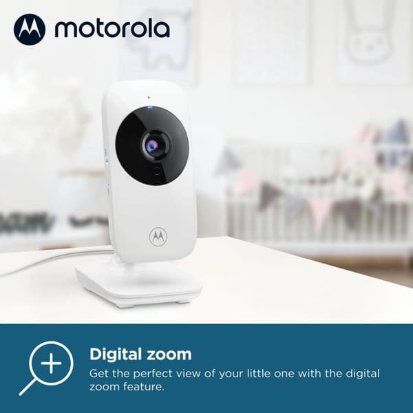 Motorola VM481 Baby Video Monitor 300m FHSS valkoinen (505537471008)