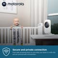 Miniatyrbild 4 av 8: Motorola VM482 Baby Video Monitor 300m FHSS Silver - Vit (505537471011)