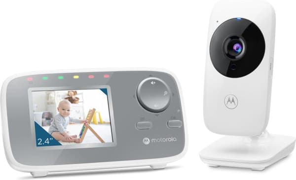 Motorola VM482 Baby Video Monitor 300m FHSS Silver - Vit (505537471011)