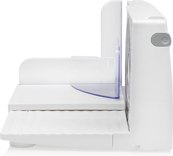 Tristar EM-2098 matskärare. Skivmaskinstyp: Elektrisk, Skivtjocklek (max): 1,5 cm, Produktens färg: Vit. Effekt: 150 W, AC ingångsspänning: 230 V, AC