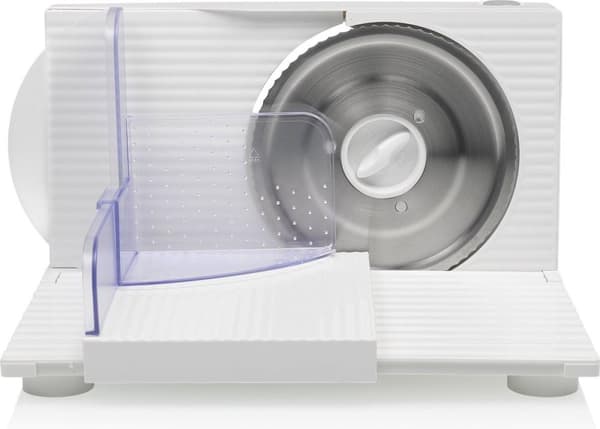 Tristar EM-2098 madskærer. Skærertype: Elektrisk, Skivetykkelse (maks.): 1,5 cm, Produktets farve: Hvid. Effekt: 150 W, AC indgangsspænding: 230 V, AC