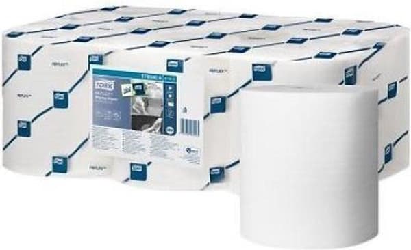 TORK Reflex Multi-Purpose rengøringsrulle 1 lag Hvid 113,9 m papirservietter Væv Perforeret præget Ideel til - Pakke med 6 (473412)