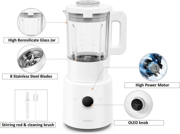 Xiaomi Mi Smart Blender vit (BHR5960EU) (BHR5960EU)
