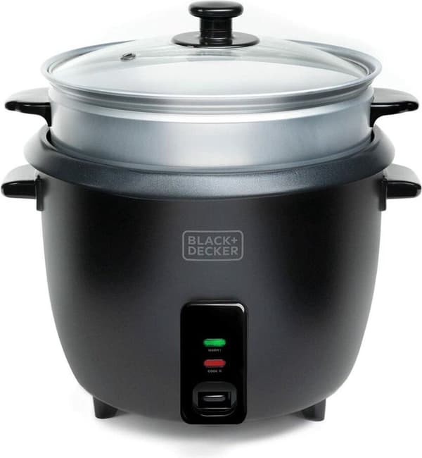 Black+Decker BXRC1800E - Riskokare. 700W. 1,8L, vit (BXRC1800E)
