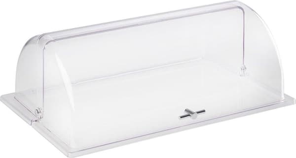 APS roll-top hætte GN beholdere og GN bakker, transparent fremstillet af polycarbonat, forkromet krydshåndtag, egnet til - 1 stk (11010)