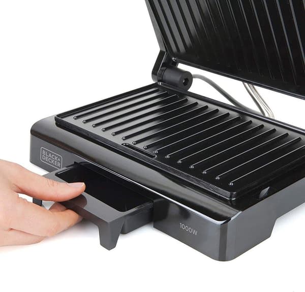 Musta+Decker BXGR1000E voileipägrilli 1000 W, muovi, musta (BXGR1000E)