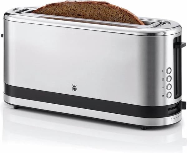 WMF 04 1412 0011. Antal skivor: 2 skivor, Produktens färg: Silver, Material hölje: Rostfritt stål. Effekt: 900 W, AC ingångsspänning: 220 - 240, AC in