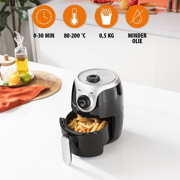 Tristar FR-6980 Mini Chrispy Fryer - Kuumailmarasvakeitin - 2 L - 80 °C - 200 °C - 30 min - Yksi (FR-6980)