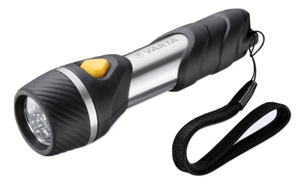 Varta Day Light Multi LED F10 nøglering blinklys aluminium - sort (16631101421)
