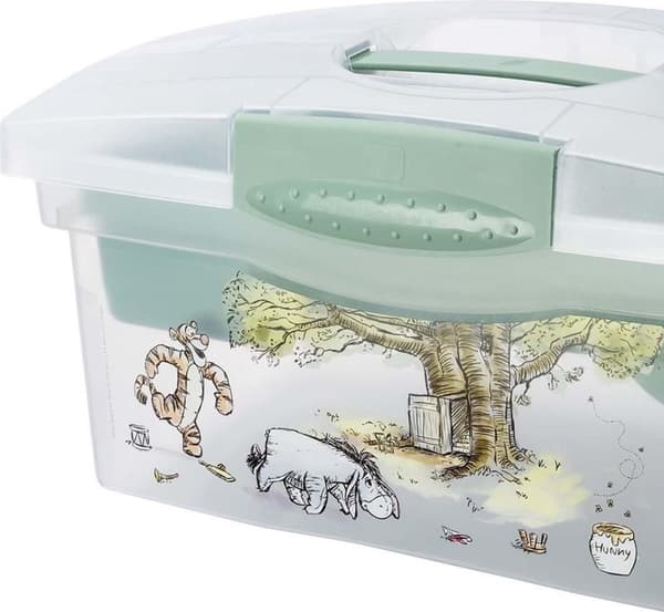 Keeper Winnie The Pooh White bærbar opbevaringsboks med organisering 1220231523800