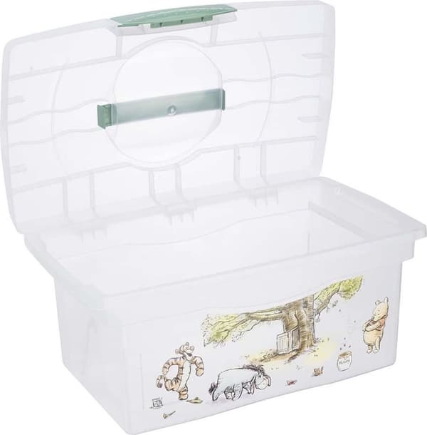 Keeper Winnie The Pooh White bærbar opbevaringsboks med organisering 1220231523800