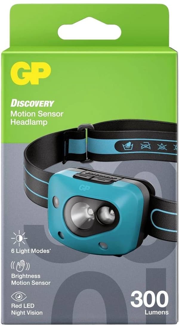 GP Discovery CH44 LED ajovalo akkukäyttöinen 300 lm 36 h 260GPACCH44000