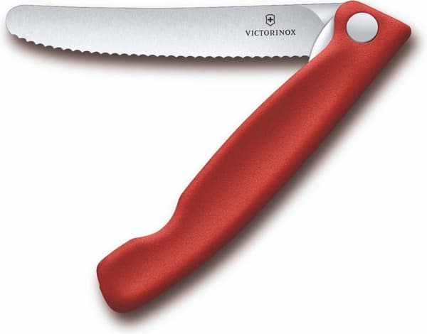 Victorinox Swiss Classic foldbar tomatkniv - 11cm - takket - rød