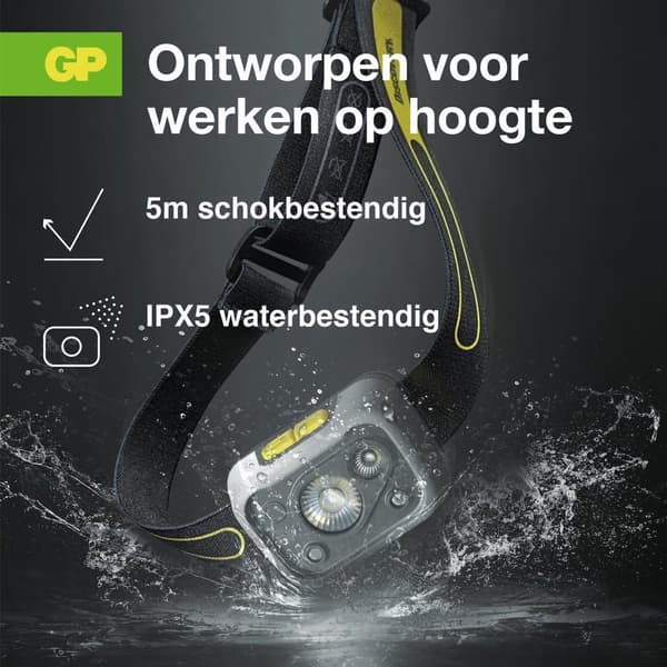 GP Discovery CHW54 LED Forlygte batteridrevet 375 lm 26 h 260GPACTCHW54000