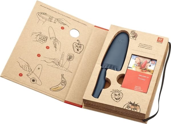 Zwilling Twinny Børnekniv - Kniv til børn - Børnekokkekniv 10cm - Blå
