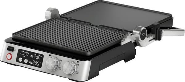 Braun CG7040 CG BRAUN STEELBK Kontaktgrill Bordstimerfunktion, Fällbar, Med display, Portabel Svart, Rostfritt stål