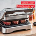 Miniatyrbillede 3 af 5: Tefal OptiGrill 2in1 GC772D10 - Sort - Rustfrit stål - Rektangulær - Knapper - 1 zone(r) - Hængsel - 180° (GC772D10)