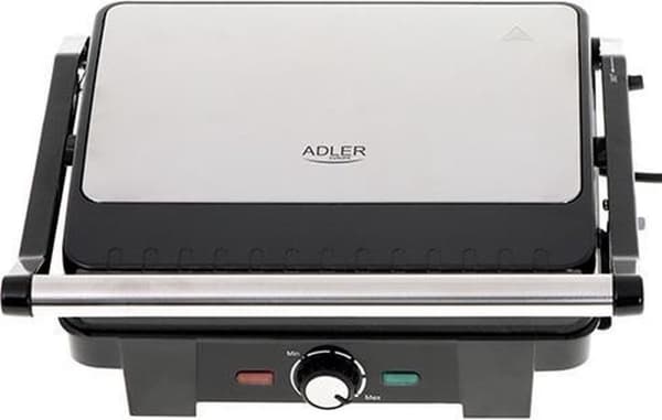 Adler AD 3051 - elektrisk kontaktgrill XL - rustfrit stål