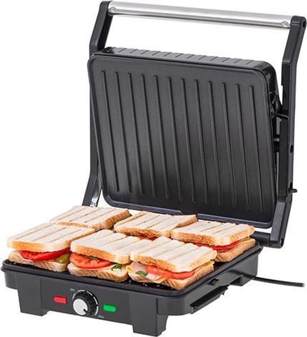 Adler AD 3051 - elektrisk kontaktgrill XL - rustfrit stål