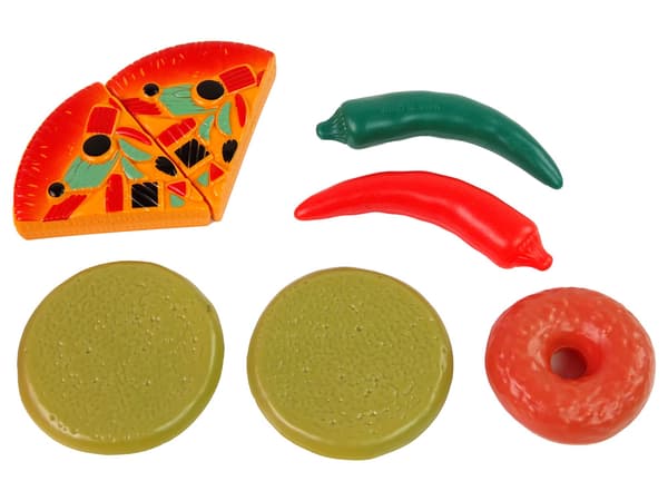 Set of Food Products 30 pcs. Fruits Fries.