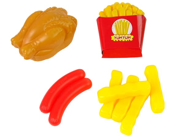 Set of Food Products 30 pcs. Fruits Fries.