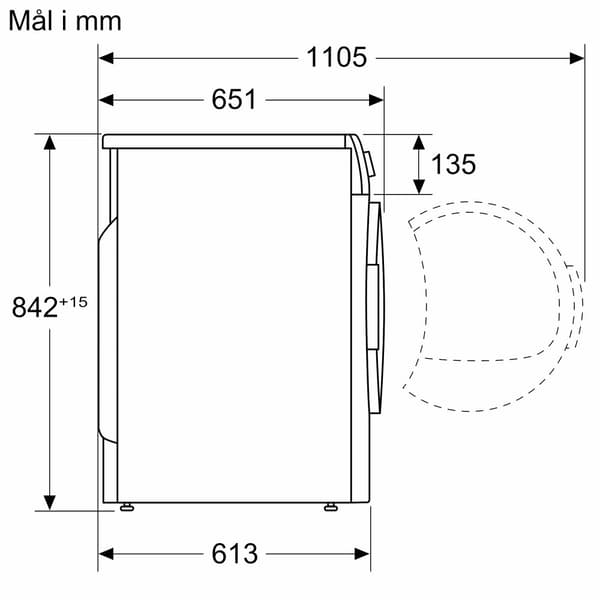 Siemens iQ300 Kondensertørker - 8 kg.