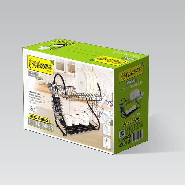 Opvasket tørrestativ 38 cm MR-1025-38 sort Maestro