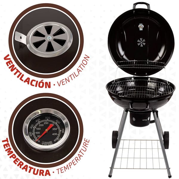Aktive Grill 57x86 Cm Svart
