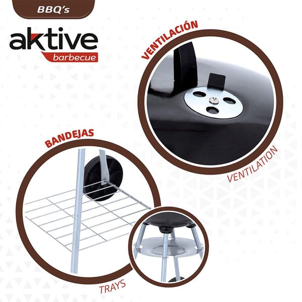 Aktive Grill D46cm Sort