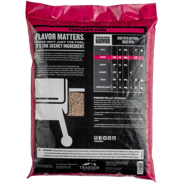 Traeger Pellets Fsc Cherry 9kg Brun