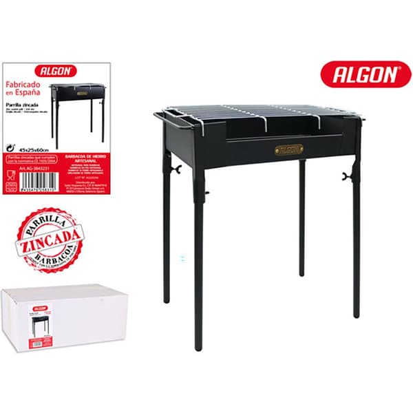 Algon Hantverksgrill I Järn 45x25 Cm Silver