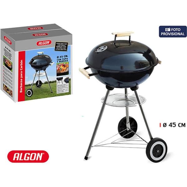 Algon Rund Grill Med 45 Ne Gra Dække Ne Gra Hun Søvfarvet