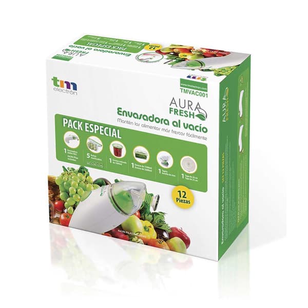 Tm Electron Tyhjiötiiviste Aura Fresh Pack 12 Yksiköitä Kirkas