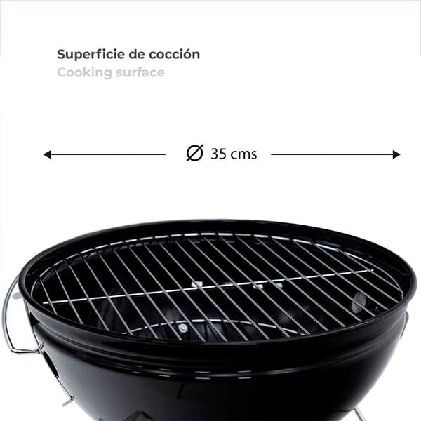 Kekai Träkol Bordsgrill Tahoe 37x37x44 Cm Silver