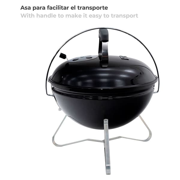 Kekai Träkol Bordsgrill Tahoe 37x37x44 Cm Silver