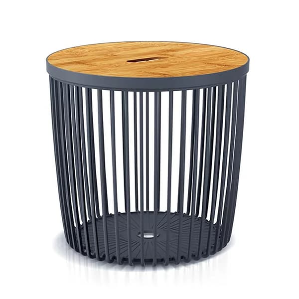 Prosperplast Korg I Rostfritt Stål 35l Clubo Collection 38.6x38.6x35.8 Cm Za4314 Silver