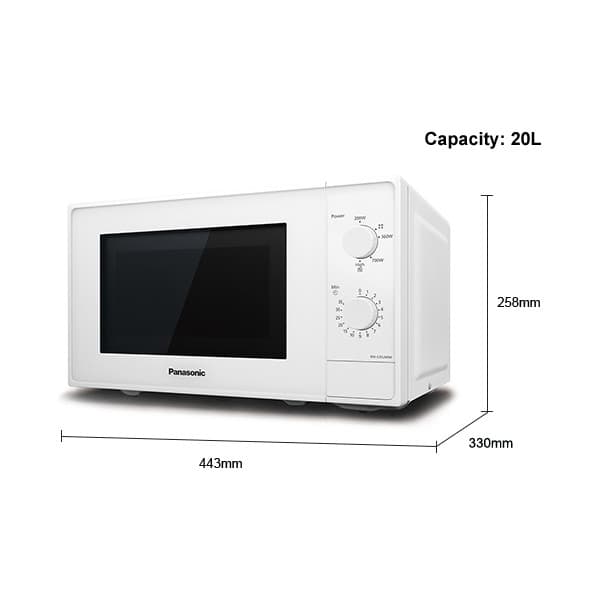 Panasonic NNE20JWMEPG mikrobølgeovn, hvid