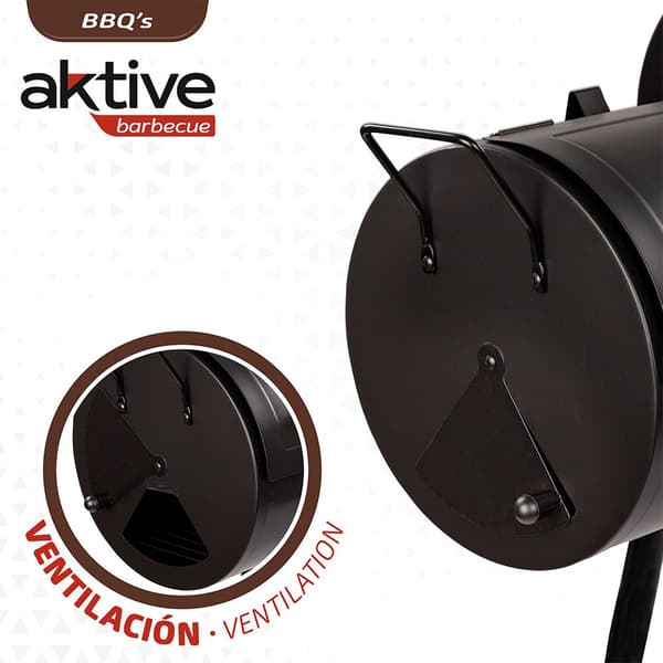 Aktive Grill Carbon 106x61x106 Cm Sort